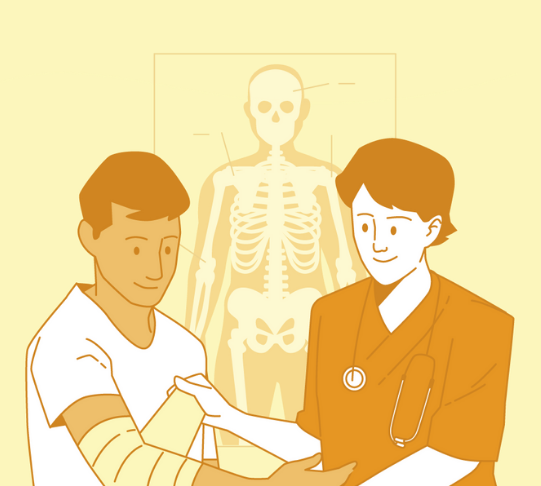 Doctor and patient illustration